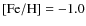 $[{\rm Fe/H}]=-1.0$