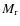 $M_{{\rm r}}$