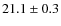 $21.1 \pm 0.3$