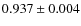 $ 0.937 \pm 0.004$