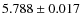 $ 5.788 \pm 0.017$