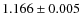 $ 1.166 \pm 0.005$