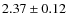 $2.37 \pm 0.12$