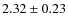 $2.32 \pm 0.23$