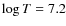 $\log T=7.2$