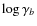 $\log \gamma_b$