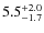 $5.5^{\rm +2.0}_{-1.7}$