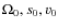$\Omega_{0}, s_{0}, v_{0}$