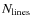 $N_{\rm lines}$