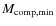 $M_{\rm comp, min}$