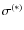 $\sigma^{(*)}$