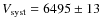 $V_{\rm syst}
= 6495 \pm 13$