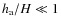 $h_{\rm a}/H\ll 1$