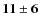 $\bf {11\pm6}$