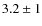 $3.2\pm1$