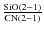 ${\rm SiO(2-1)\over CN(2-1)}$