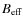 $B_{\rm eff}$