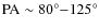 ${\rm PA}\sim80^{\circ}{-}125^{\circ}$