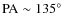 $\rm PA\sim135^{\circ}$