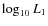 $\log_{10} L_1$