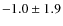 $-1.0\pm1.9$
