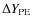 $\Delta {Y_{\rm PE}}$