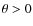 $\theta>0$