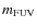 $m_{\rm FUV}$