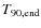 $T_{90,{\rm end}}$