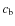 $c_{\rm b}$