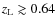 $z_{\rm L} \gtrsim 0.64$
