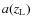 $a(z_{\rm L})$
