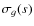 $\sigma_g(s)$