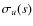 $\sigma_u(s)$