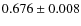 $0.676\pm0.008$