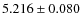 $5.216\pm0.080$