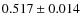 $0.517\pm0.014$