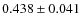 $0.438\pm0.041$