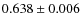 $0.638 \pm0.006$