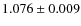 $1.076\pm0.009$