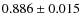 $0.886\pm0.015$