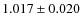 $1.017 \pm0.020$