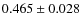 $0.465\pm0.028$