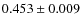 $0.453\pm0.009$