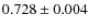 $0.728 \pm0.004$