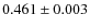 $0.461\pm0.003$