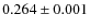$0.264\pm0.001$