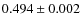$0.494\pm0.002$