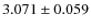 $3.071 \pm 0.059$