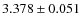 $3.378 \pm 0.051$